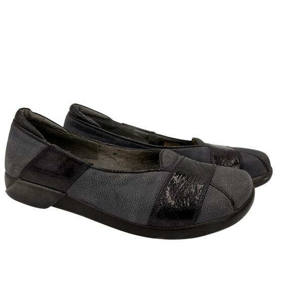 Naot Blue Leather Slip On Flats Size 37 / 6 - Picture 1 of 8